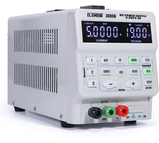 Импульсный лабораторный блок питания ELEMENT 3005D 16554 (30V, 5A)