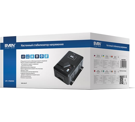 Стабилизатор напряжения SVEN VR-P 5000 SV-014957