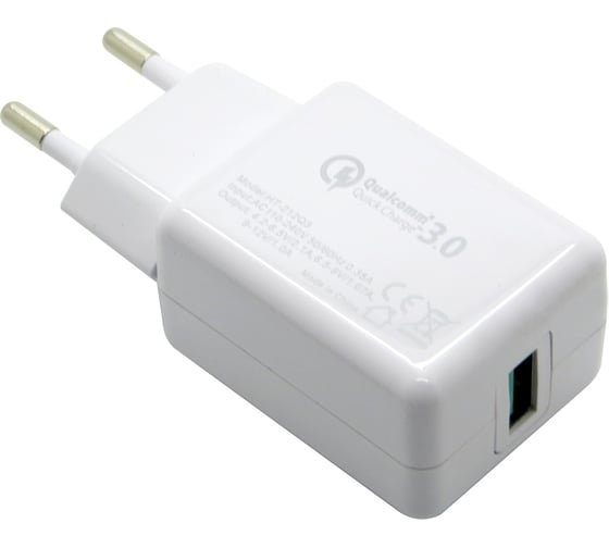 Зарядное устройство Вымпел USB M81 220В, 1 USB, 5V, 2.4 A, QC3.0 9174