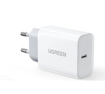 Сетевое зарядное устройство Ugreen cd127 pd 30w usb-c wall charger eu. цвет: белый 70161