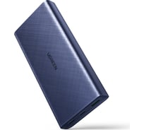 Внешний аккумулятор Ugreen pb165 20000mah pd45w fast charging power bank dual type-c female+usb-a female. цвет: синий 80304