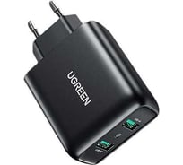 Зарядное устройство Ugreen cd161 (10216) usb-a qc 3.0 36w fast charger eu. цвет: черный 10216_