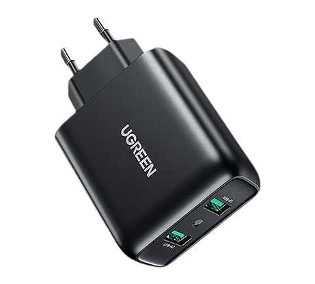 Зарядное устройство Ugreen cd161 (10216) usb-a qc 3.0 36w fast charger eu. цвет: черный 10216_
