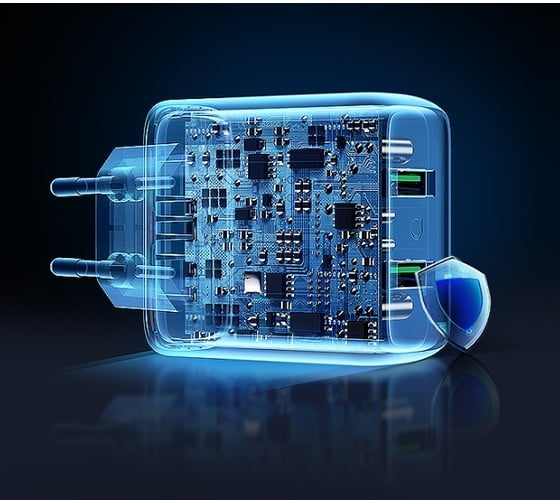 Зарядное устройство Ugreen cd161 (10216) usb-a qc 3.0 36w fast charger eu. цвет: черный 10216_