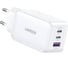 Сетевое зарядное устройство Ugreen cd244 (15334) nexode usb-a+2 usb-c 65w gan tech fast charger eu. цвет: белый 15334_ 1