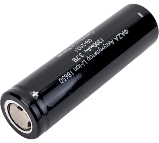 Аккумулятор ФАZА 18650 3.7В Li-Ion 1200мА.ч без платы защиты 5037670
