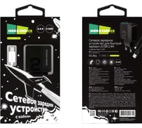 Сетевое зарядное устройство More Choice 2USB 2.4A для Type-C 1м NC46a Black Grey