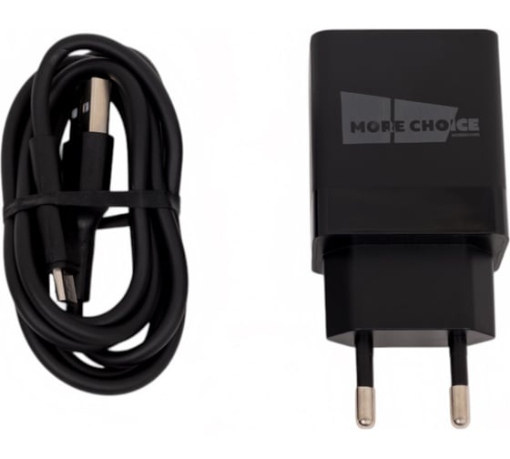 Сетевое зарядное устройство More Choice 2USB 2.1A для micro USB NC24m Black