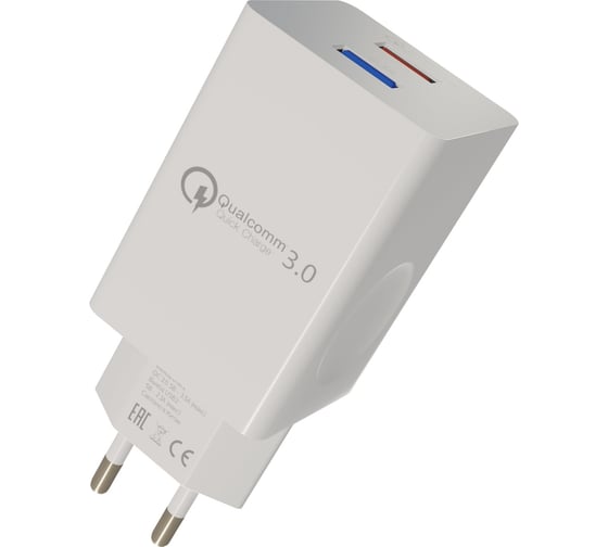СЗУ More Choice Smart 2USB 3.0A QC3.0 быстрая зарядка для Lighting 8-pin NC55QCi Black