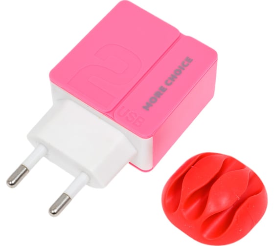 СЗУ More Choice 2USB 2.4A NC46 Pink