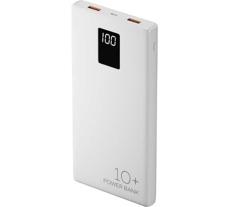 Внешний аккумулятор More Choice 10000mAh Smart 3USB Type-C 3A PD 20W+QC3.0 быстрая зарядка PB32S-10 White