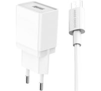 СЗУ More Choice 1USB 1.0A для micro USB NC33m White