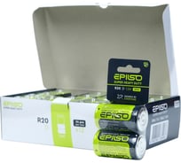 Солевая батарейка Epilso большая r20/d 24 шт EPB-R20-2SC-24pc