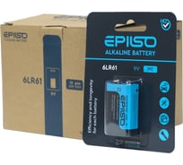 Элемент питания Epilso крона 9v щелочной упаковка 12шт EPB-6LR61-12pc