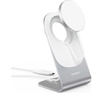 Беспроводное зарядное устройство Choetech 15 Вт с кабелем T518-F + держатель для БЗУ MagSafe (H046), цвет белый T518-F-H046-WH