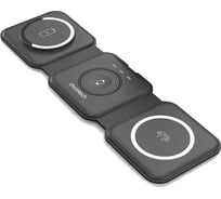 Беспроводное зарядное устройство Choetech 3-в-1 (iPhone+AirPodsPro+iWatch) 15 Вт складное, цвет черный T588-F-CCBK