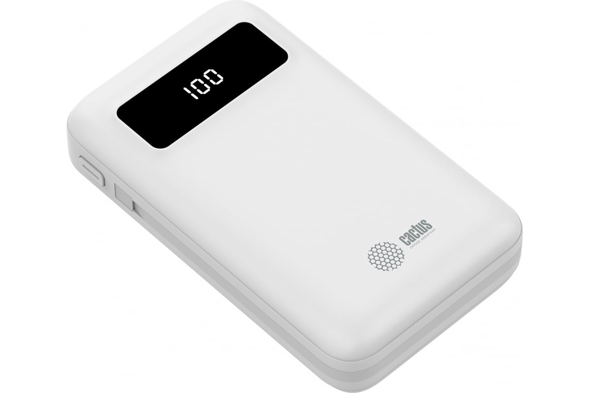 Мобильный аккумулятор Cactus CS-PBFSNT-10000 10000mAh 3A белый 1205748 ...