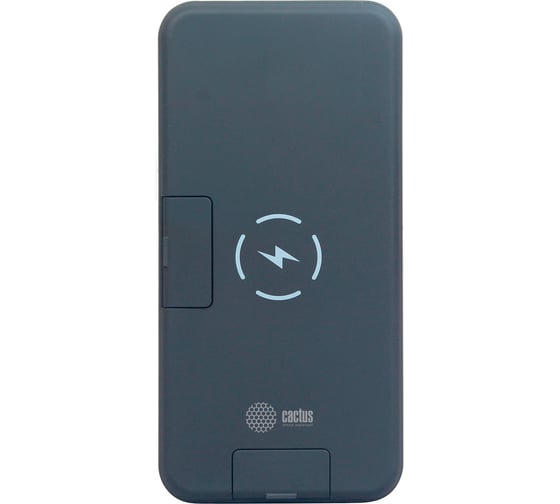 Мобильный аккумулятор Cactus CS-PBFSQT-10000 10000mAh 3A беспров. зарядка черный 1205751