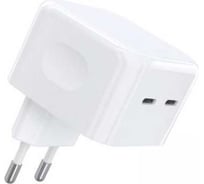 Сетевое зарядное устройство Choetech 35 Вт 2 x USB-C PD/QC/AFC, цвет белый Q5008-EU-WH