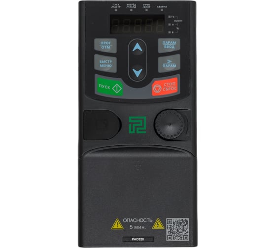 Преобразователь частоты PitON тип PAC020 0.75 кВт 400В, IP20 PAC020X002A5X3 1