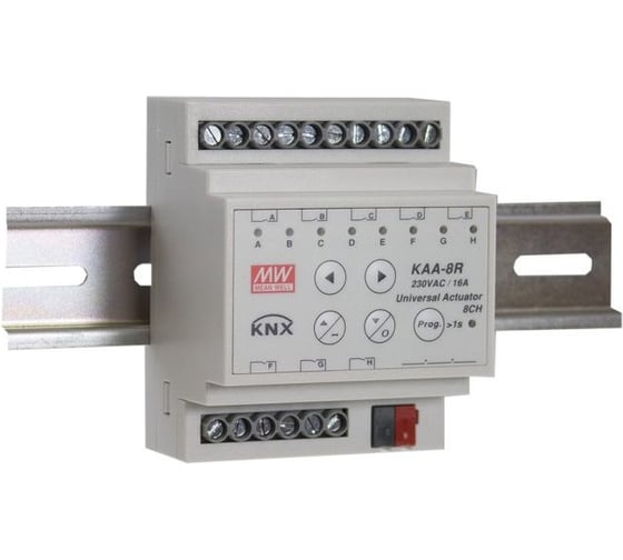Универсальный актуатор Mean Well KAA-8R KNX 8 каналов Т03238036