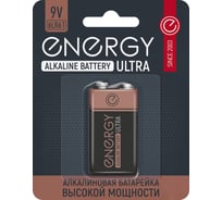 Алкалиновая батарейка ENERGY ultra 6lr61/1b 105739