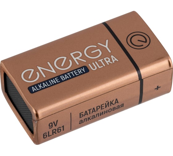 Алкалиновая батарейка ENERGY ultra 6lr61/1b 105739