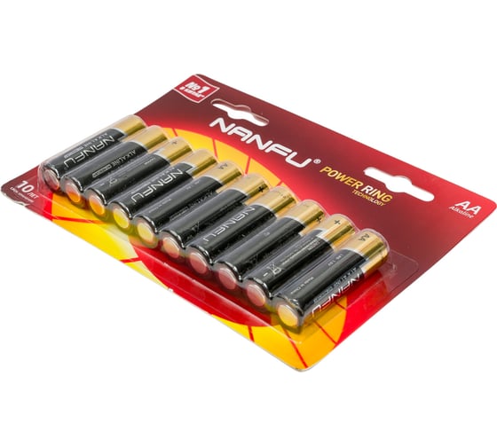 Батарейка NANFU AA, 10 штук LR6 10B