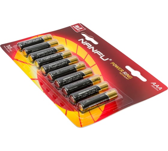 Батарейка NANFU AAA, 10 штук LR03 10B