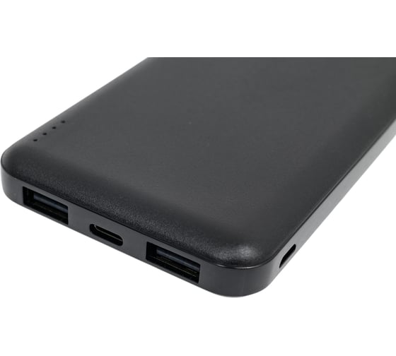 Внешний акб Hoco j100 high-ranking 10000mah, 2xusb, 1xusb-c, 1xmicrousb, 2.1а, led, li-pol (черный) 0L-00057798