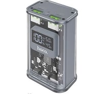 Внешний акб Hoco j105 discovery 10000mah, 2xusb, 1xusb-c, 22,5w, qc3.0, pd20w, led li-pol (серый) 0L-00057800