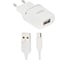 Сзу Hoco c11 smart 1xusb, 1а + usb кабель microusb, 1м (белый) 0L-00037574 1