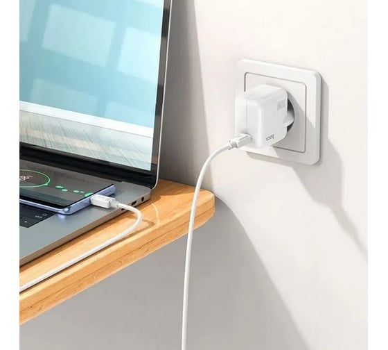 Сзу Hoco c112a advantage 1xusb-c, 3а, pd30w, qc3.0 (белый) 0L-00058076