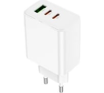Сзу Hoco c126a pure 1xusb, 2xusb-c, 3а, pd40w, qc3.0, gan (белый) 0L-00058909