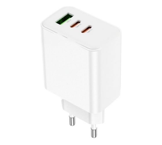 Сзу Hoco c126a pure 1xusb, 2xusb-c, 3а, pd40w, qc3.0, gan (белый) 0L-00058909