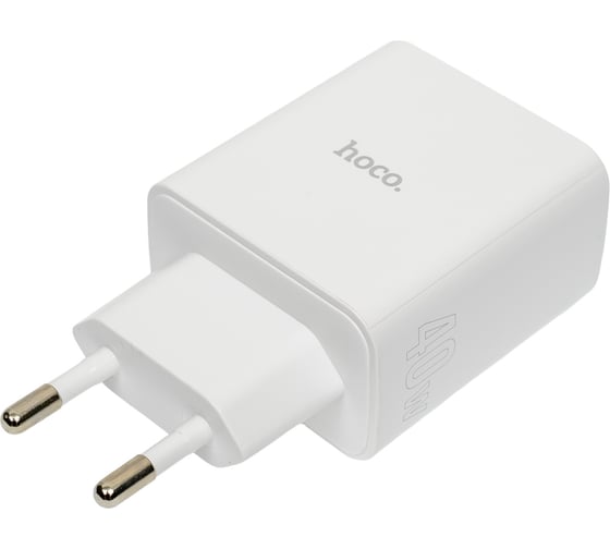 Сзу Hoco c126a pure 1xusb, 2xusb-c, 3а, pd40w, qc3.0, gan (белый) 0L-00058909