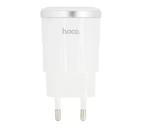 Сзу Hoco c37a thunder power 1xusb, 2.4а + usb кабель lightning 8-pin, 1м (белый) 0L-00041679