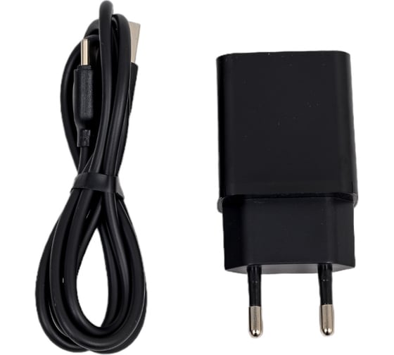 СЗУ Borofone ba52a gamble 1xusb, 2.1а + кабель type-c, 1м (черный) 0L-00049926 1