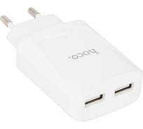 Сзу Hoco c52a authority power 2xusb, 2.1а (белый) 0L-00041126