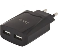 Сзу Hoco c52a speed charger 2xusb, 2.1а (черный) 0L-00041125