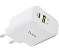 Сзу Hoco c57a inteligent balance 1xusb, 1xusb-c, 3а, pd18w, qc3.0 (белый) 0L-00044845