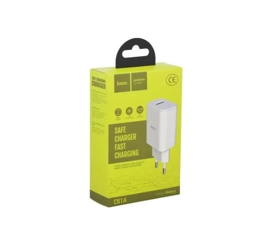 Сзу Hoco c61a victoria 1xusb, 2.4а (белый) 0L-00041405