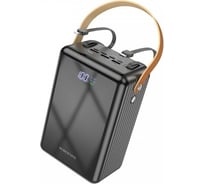 Внешний АКБ Borofone bj32 terra 80000 mah, 22.5w, 3хusb, 3xusb-c, 3а, pd20w, led, li-pol (черный) 0L-00057831