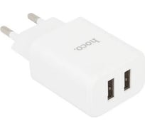 Сзу Hoco c62a victoria 2xusb, 2.1а (белый) 0L-00041401 28114790