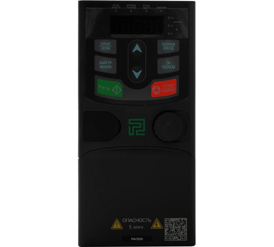 Преобразователь частоты PitON тип PAC020 4 кВт 400В, IP20 PAC020X009A5X3 1