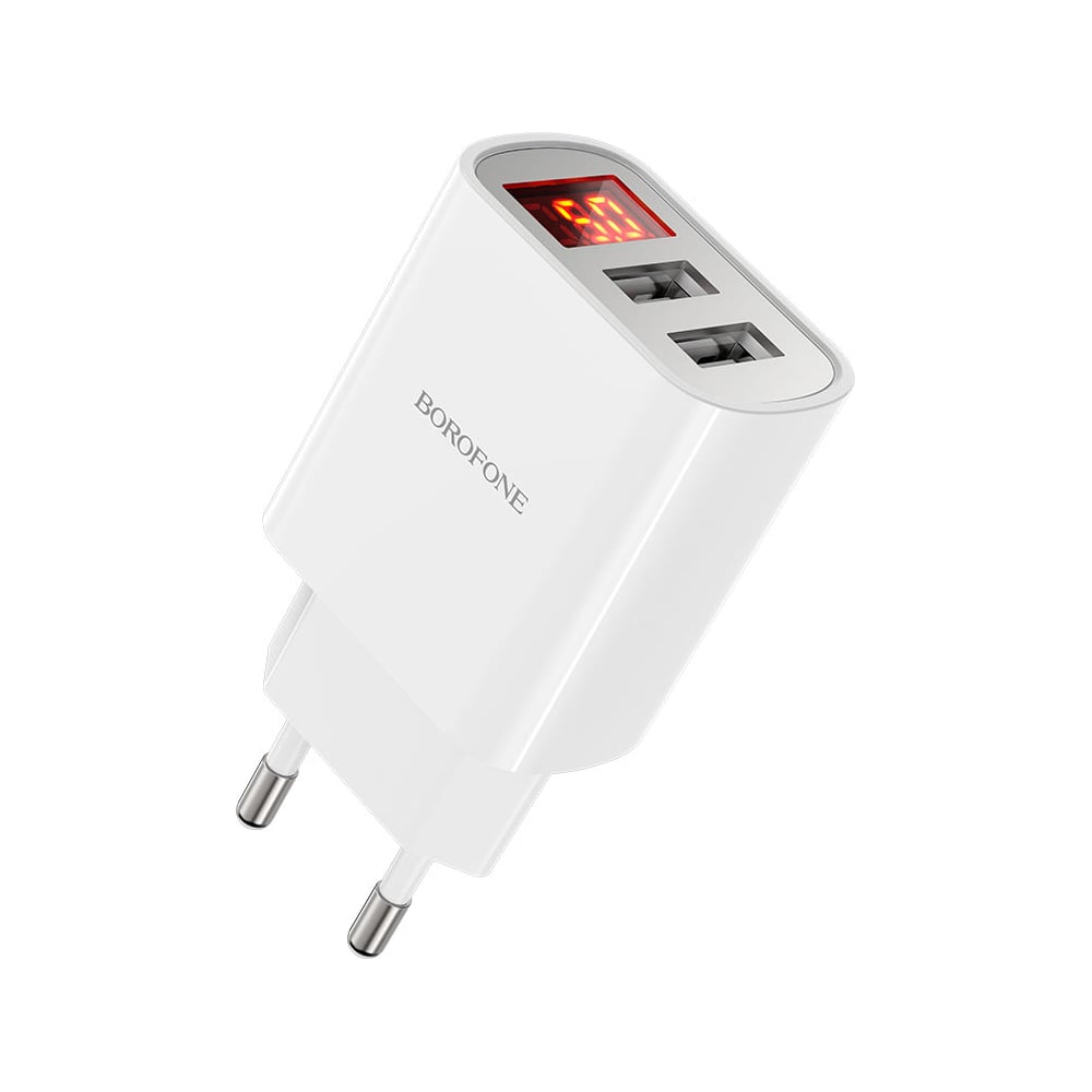 Borofone BA58A Mighty 2xUSB 2.4A White