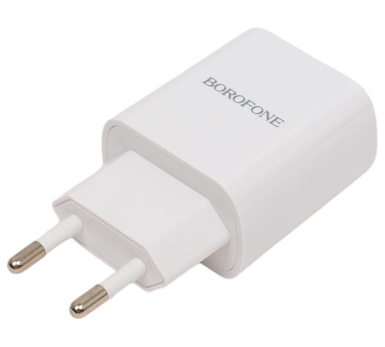 СЗУ Borofone ba58a mighty 2xusb, 2.4а, led дисплей (белый) 0L-00051169