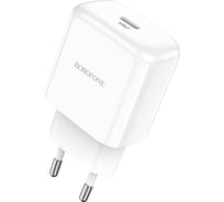 СЗУ Borofone bn3 premium 1xusb-c pd 20w, 3a (белый) 0L-00051167
