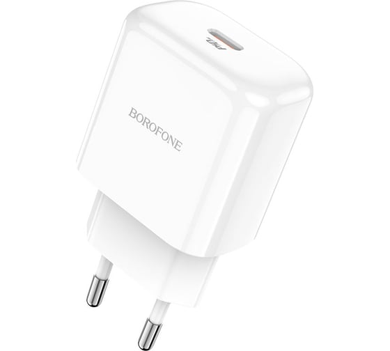СЗУ Borofone bn3 premium 1xusb-c pd 20w, 3a (белый) 0L-00051167