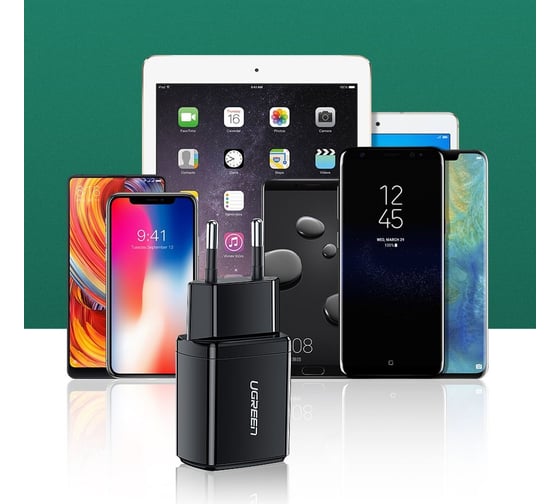 Сетевое зарядное устройство Ugreen USB A 10W, цвет черный 50459